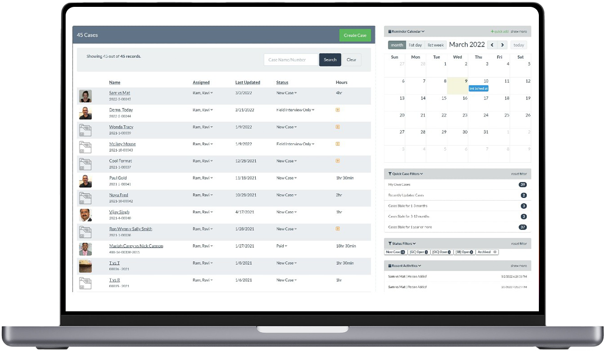 Case Management Software for Private Investigators Case Management