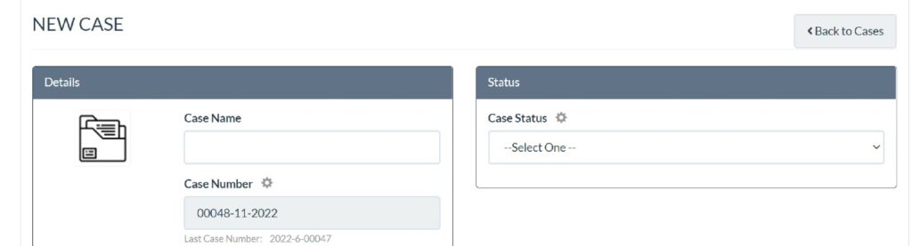 Create a Case - Case Management Software Free, Fast and Easy to Use